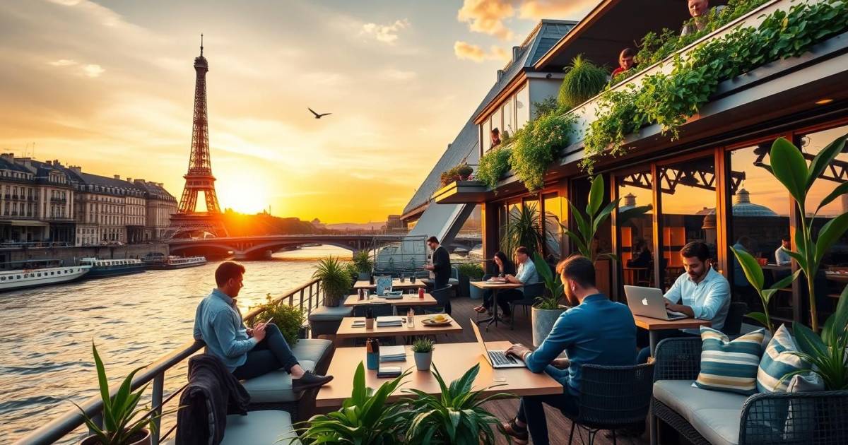 Le boom des bureaux coworking flottants : Quand les péniches parisiennes deviennent des espaces de travail innovants
