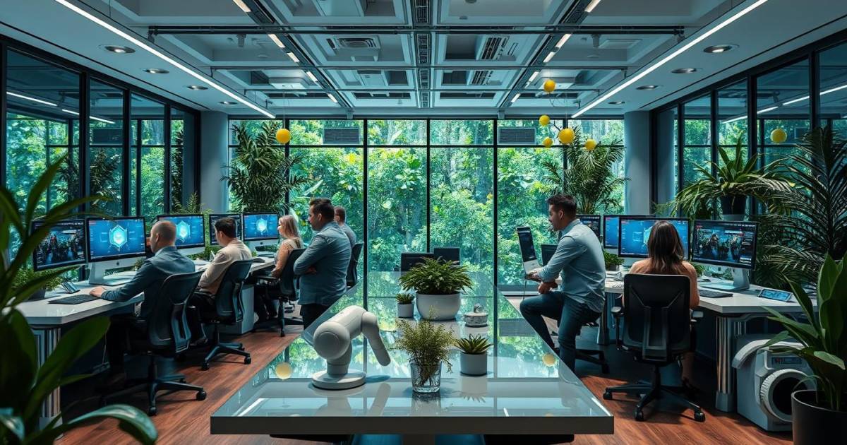 Le coworking hybride en 2025 : quand l'intelligence artificielle révolutionne nos espaces de travail partagés