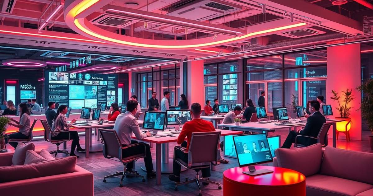 Les espaces de coworking en 2025 : quand l'intelligence artificielle révolutionne la collaboration au travail