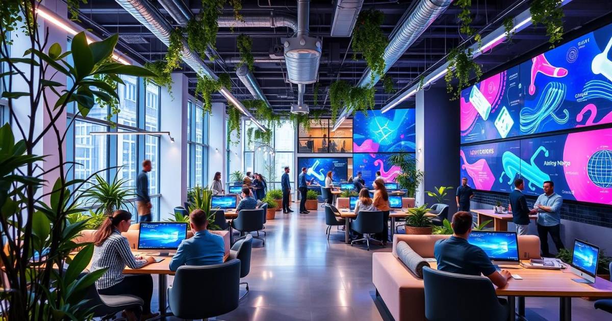 Les nouveaux espaces de coworking hybrides : quand le bureau rencontre la créativité digitale en 2025